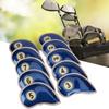 Golf Eisen Schlägerhaube Langlebiges PU Kratzfest Wasserdicht Robuste Golf Schützer Tasche(blau )