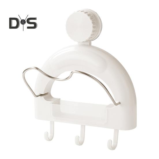 

Настенный держатель для крышки кастрюли на присоске, прочный, несущий нагрузку, простой в установке, экономящий место держатель для разделочной доски с крючком белый