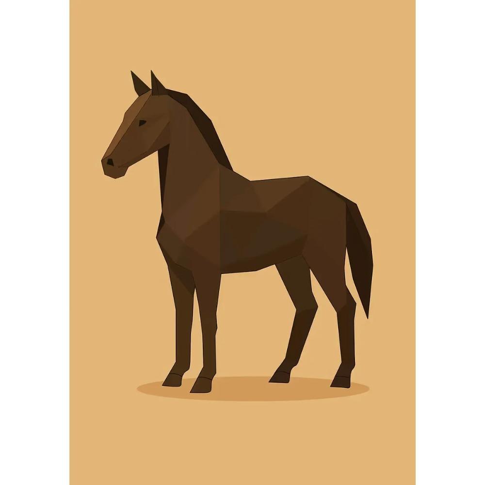 Abstract Geometric Stereoscopic Cute Animal Posters Jaguar Penguin Bear Prints Canvas Painting Wall Art Picture Home Room Decor