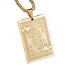 Exquisite Luxury Poker Card Spade A Pendant Stainless Steel Necklace Casino Lucky Accessories Party Jewelry Gift