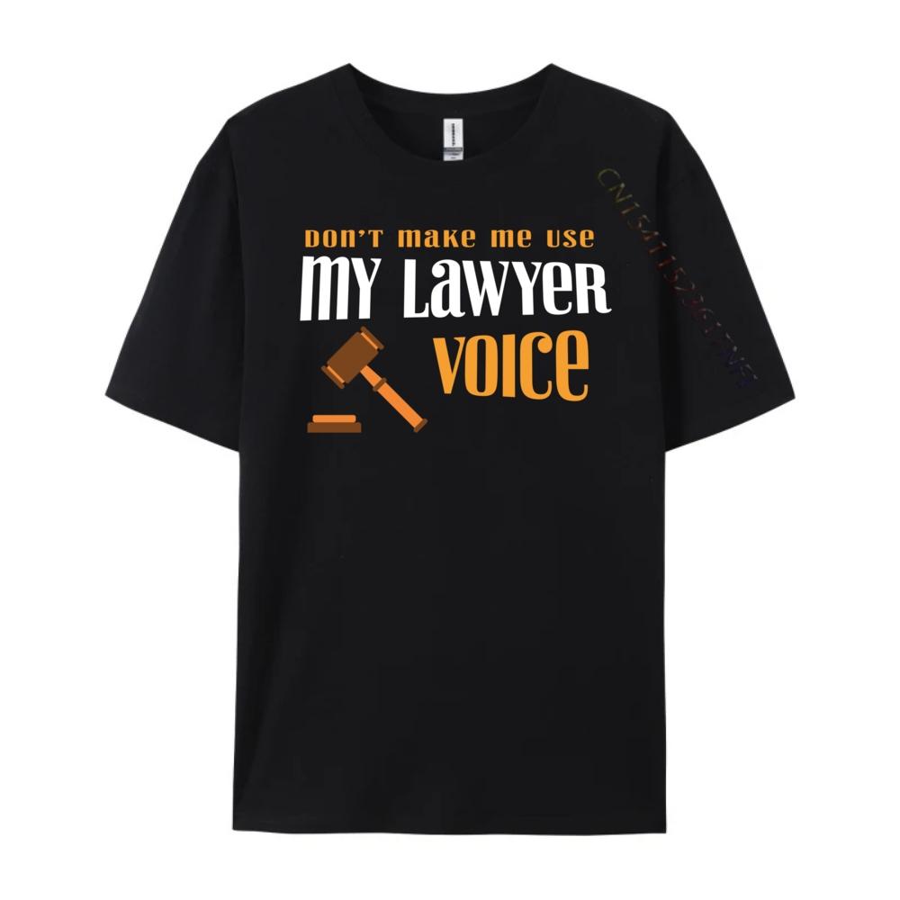 Funny Lawyer Voice Attorney Law School Student Graduation Clothing Mens Clothing Deals Graphic Tshirts