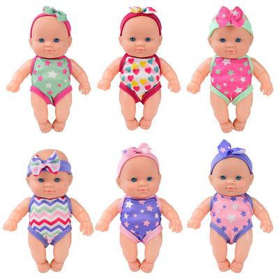 Simulation Baby Dolls Figures Dolls Kids Soft Rubber Toy Gift Cute Comforting Soothing Baby Dolls Children Soft Rubber Baby Doll