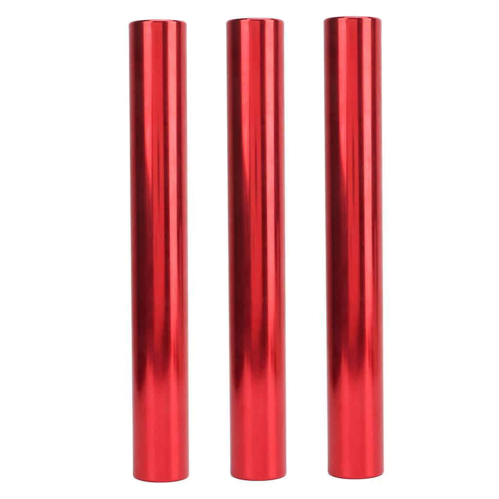 3Pcs Aluminum Alloy Track Field Relay Batons Track Batons Race Equipments for Running Race Team for Outdoor Running