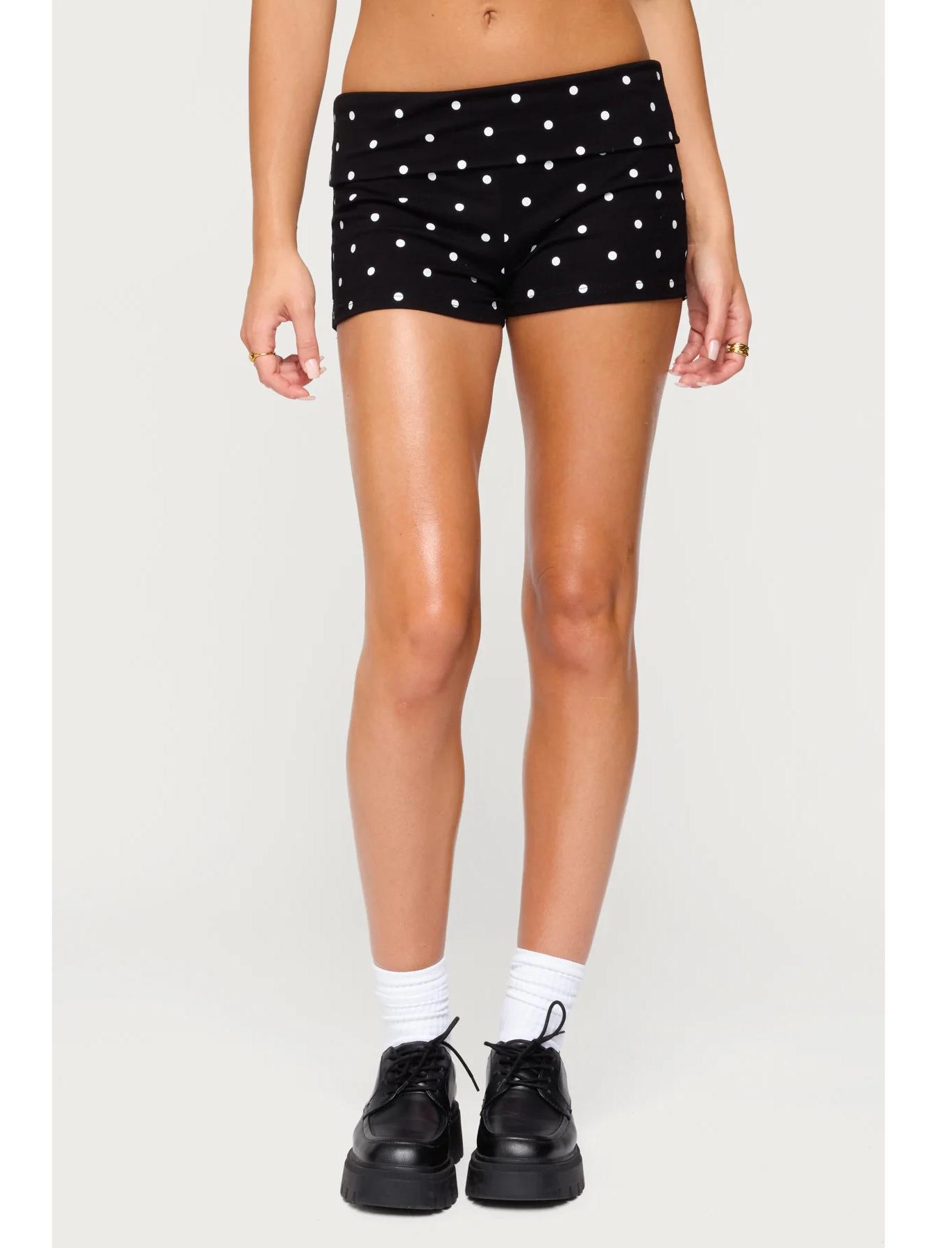 European & American Polka Dot Slim-Fit High-Waisted Yoga Pants Extra Large