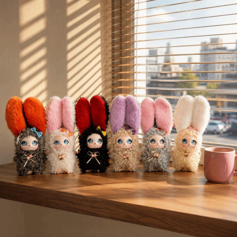 Long Ear Rabbit Plush Toy Bag Hanging Charms Rabbit Plush Keychain Bunny Plush Doll Gift