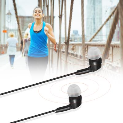 In Ear Headphones Wired Earphones Earbuds 3.5mm Plug for Smartphone PC Laptop Tablet Black