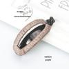 Pinza per Capelli Nera a Forma di Arco Ponte Stile Coreano - Torsione in Tessuto Avvolto Banana e Accessori in Plastica Resina