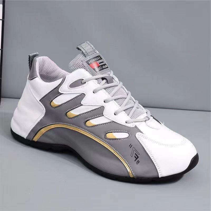 Fashion Men's Shoes 2024 Summer New Sneakers for Men Lightweight Soft Unisex Leather Comfort Platform Vulcanized Shoes Zapatillas Hombre