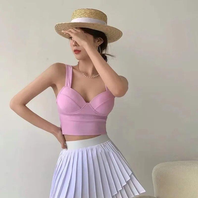 Camisa básica Slim Fit Casual Regata Decote em V Sem Fio Camiseta Básica Cor Sólida Sem Mangas Camisolas para Mulheres