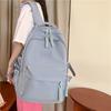Student Schoolbag Female Sen Series Small Fresh Solid Color Backpack Korean Style Large-capacity Light Casual College Students