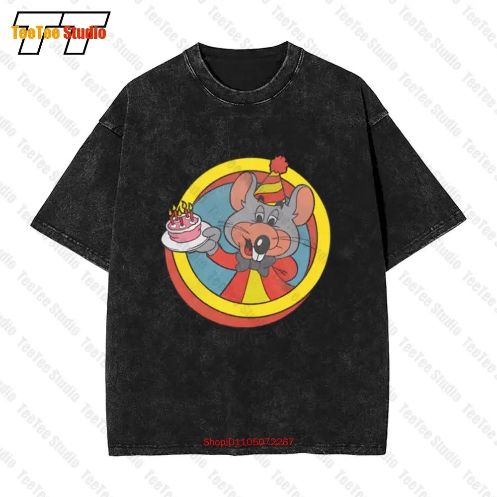 I Celebrated My Birthday With Chuck E Cheese Vintage Oversized TShirt ID S