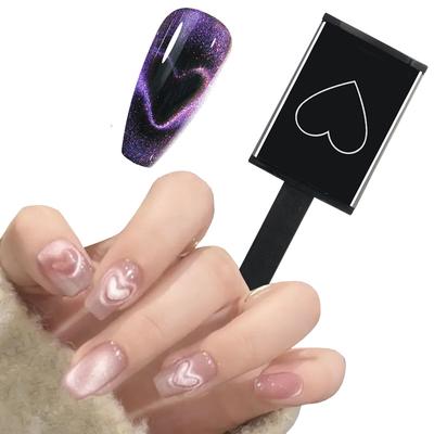 Strumenti per Nail Art, Asta Magnetica Cat Eye, Potente Magnete a Forma di Cuore per Decorazioni in Gel Cat Eye