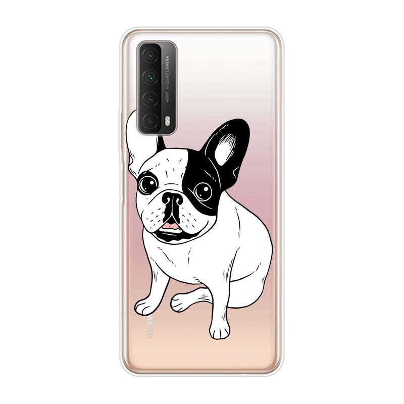 Cute Brindle Frenchie Puppy For Huawei Y9S Y6S Y8S Y9A Y7A Y8P Y7P Y5P Y6P Y7 Y6 Y5 Pro Prime 2020 2019 Soft Phone Case