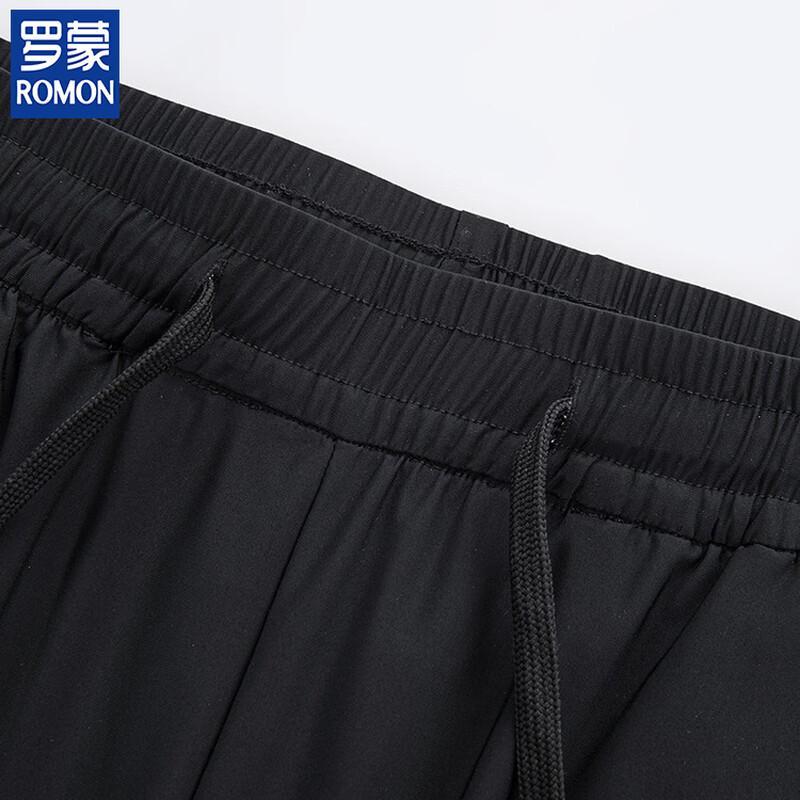 ROMON Men's Ice Silk Straight-Leg Casual Pants