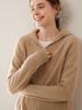Women's Thickened Cashmere Hooded Cardigan Sweater - Loose Knit Zip-Up for Autumn and Winter