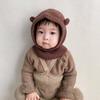 Solid Color Knitted Balaclava Hat Hood Children Windproof Cap Soft Winter Ear Protection Cap  Boy