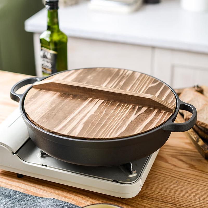 30cm Outdoor Camping Carbon Steel Grill Pan Set