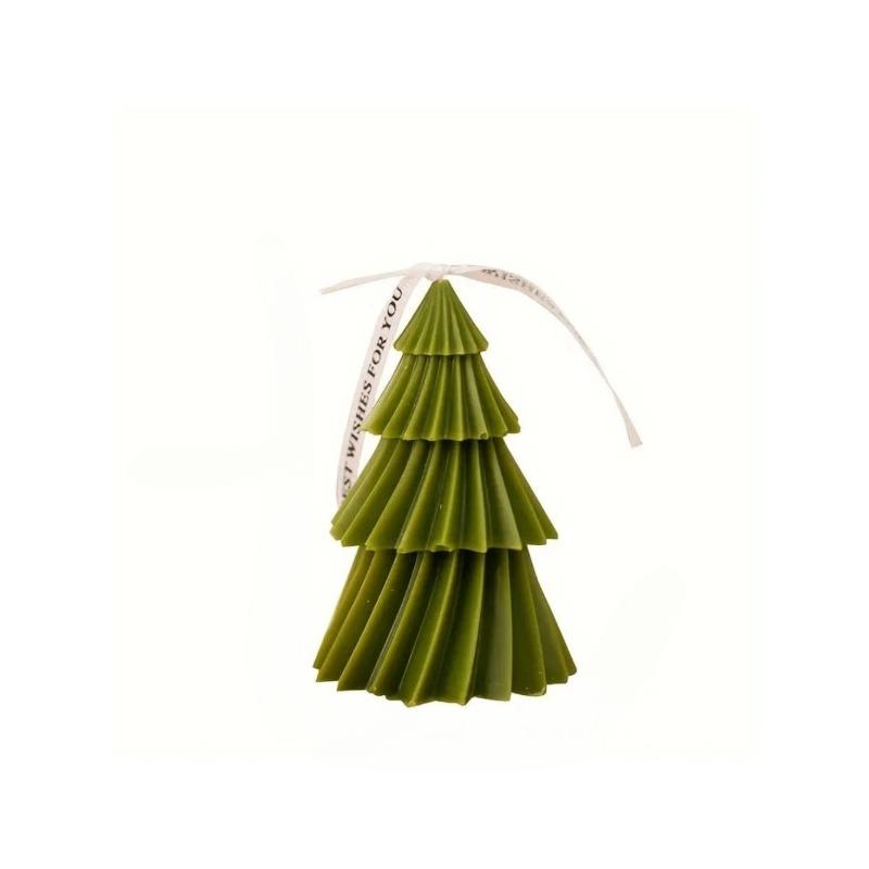 Unique Handmade Christmas Tree Scented Candles - Fragrance Therapy for Home Decoration and Gift Creativity Fun Convenient