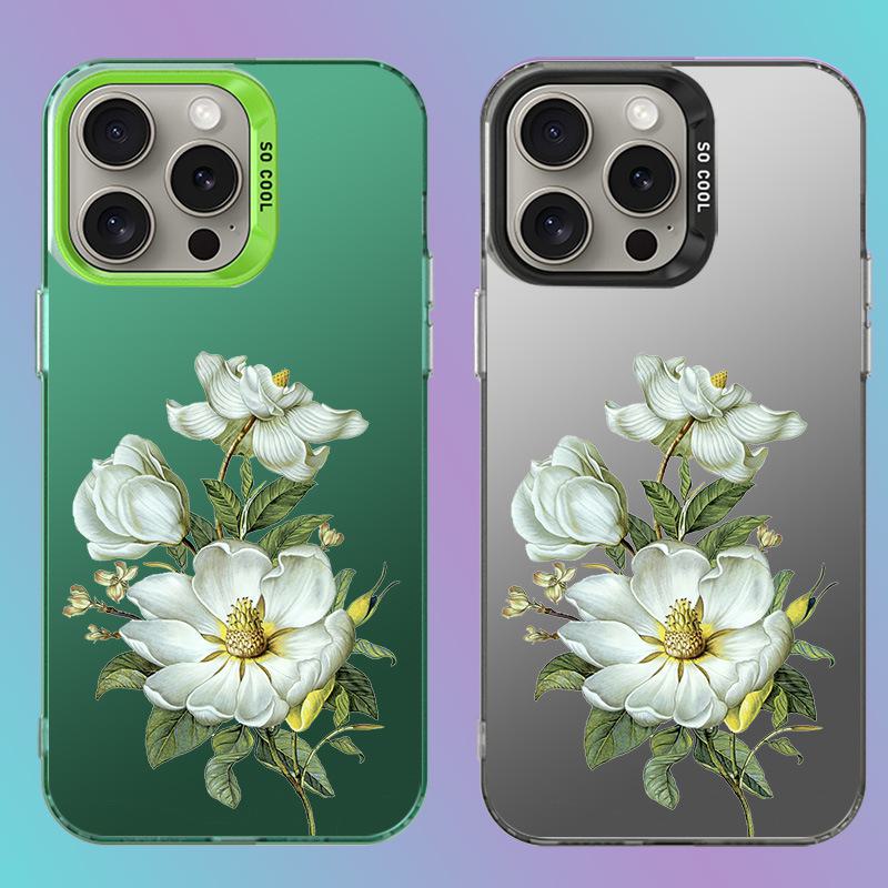 

White Flower Art iPhone Case for iPhone 15 14 13 8 11 14