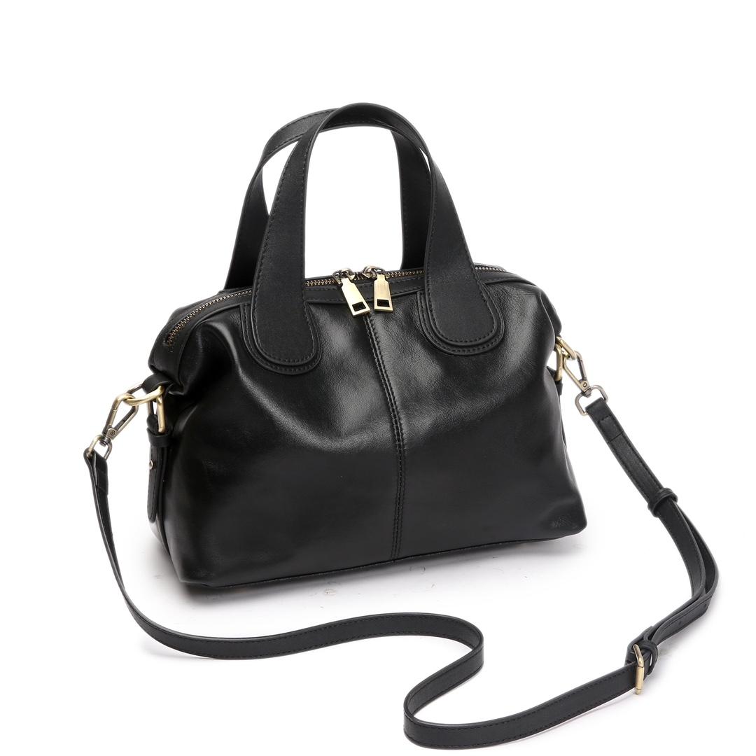 

Genuine Leather women s tote bag luxury designer large shoulder crossbody bags femal handbag for woman black brown coffe чёрный
