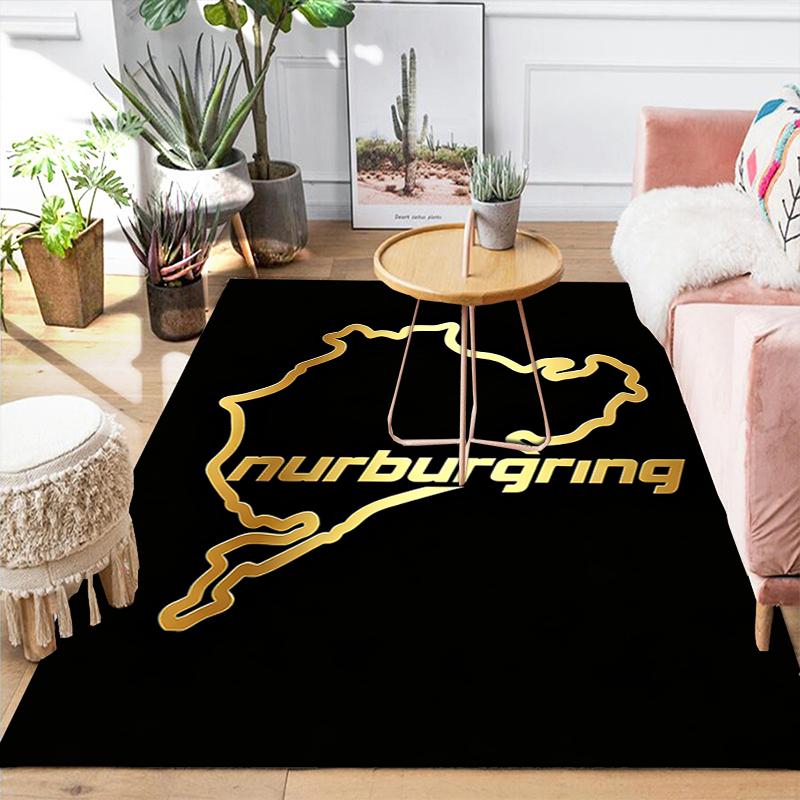 1Pc Track Rug, Office Carpet Indoor Outdoor Doormat, Non-Slip Soft, Living Room, Christmas Halloween Gift. Em9282