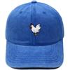 Fun Cock Embroidered Baseball Cap Animal Washed Vintage Daddy Hat Men's and Women's Casual Outdoor Sun Hat