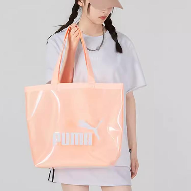 New PUMA Cow Leather Handbag Regular Women's Orange 078871-02