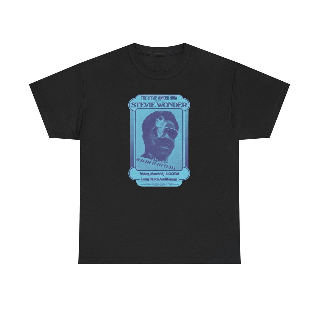 Stevie Wonder Unisex Heavy Cotton T-Shirt, Classic Music Fan Gift