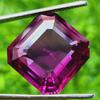 17 Mm Natural Padparadscha Sapphire Asscher Cut Certified Loose Gemstone