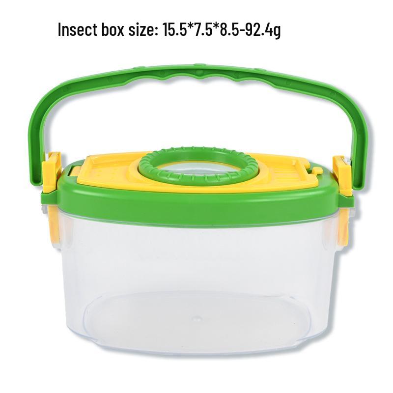 Kids' Outdoor Adventure Insect Exploration Set with Observation Box, Net, and Scoop