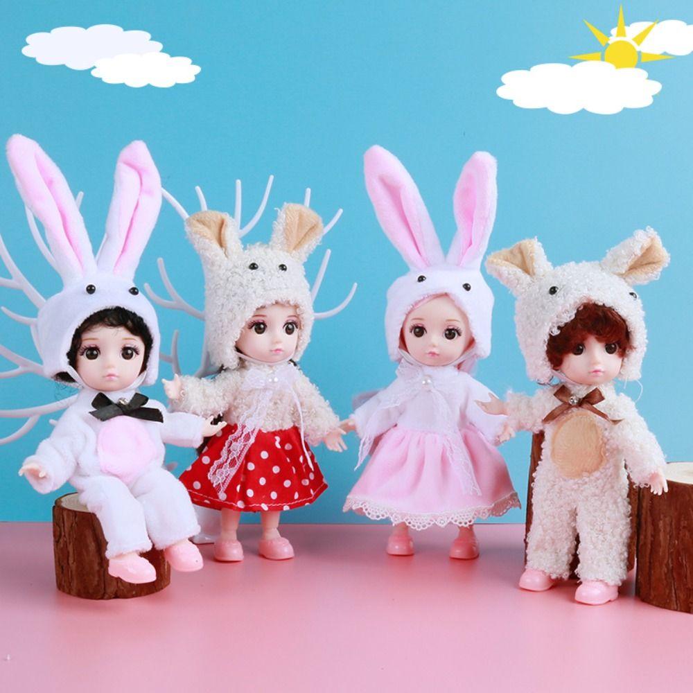 

Up High-end Rabbit Shape Dolls Skirt Suit Doll Clothes Doll Cartoon Clothes Doll Cartoon Skirt