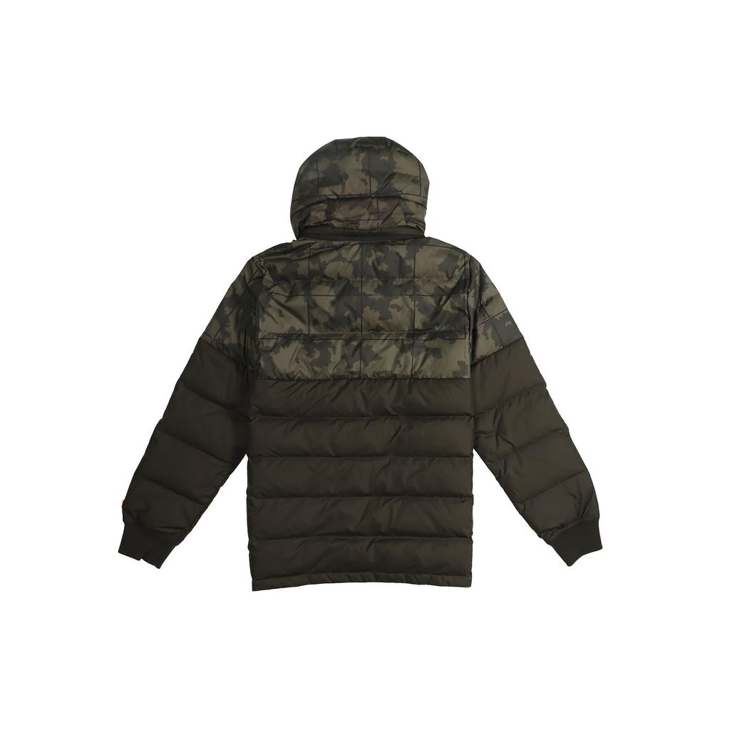 Nike LeBron Hybrid Hooded Half-Zip Pullover Down Jacket Men Outerwear Army-Green AT3905-355