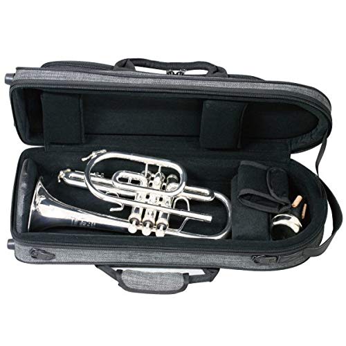 Kikutani Trumpet lightweight case that can be used as a backpack Tweed fabric Brown TR-Tweed