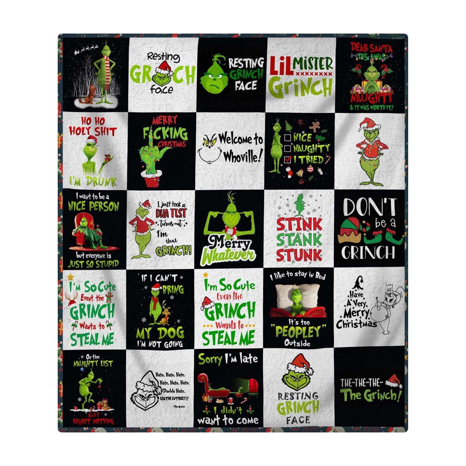 

Printed Flannel Blanket Is Thick And Warm For Christmas, Suitable For The Elderly And Children To Keep Warm In Winter One Size