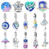 New 100% Copper Luminous Astronaut Space Series Charms Beads Fit Pandach Original Bracelets Diy Anniversary Jewelry