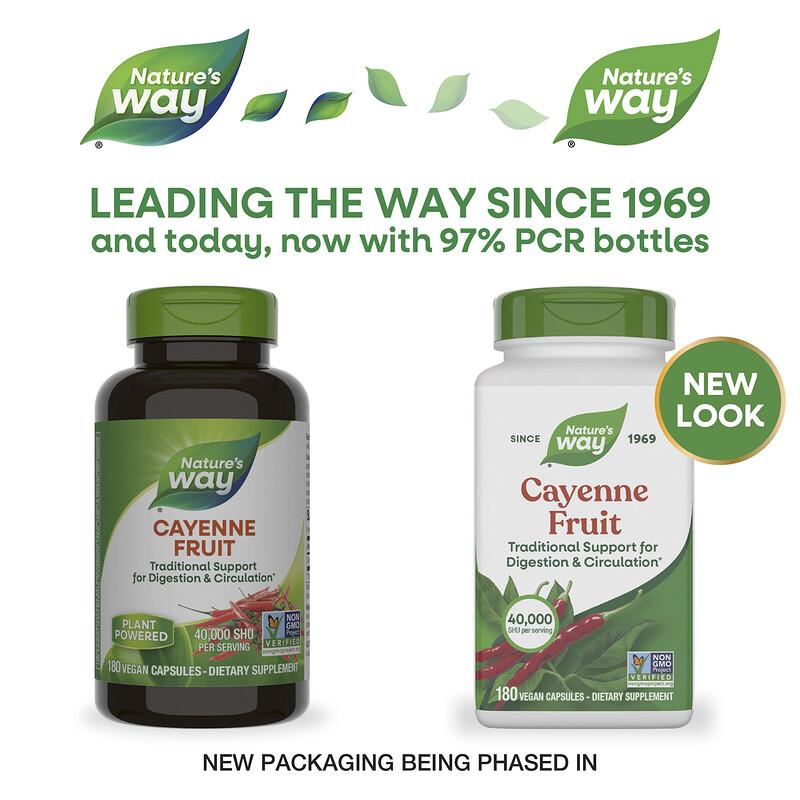 Cayenne Fruit, 180 Vegan Capsules (450 Mg Per Capsule)