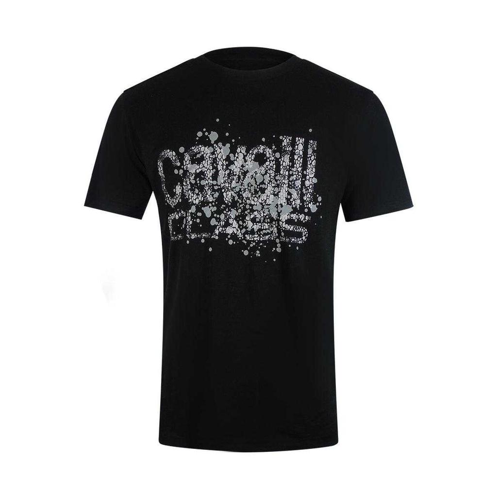 Cavalli Class Mens Cracked Logo T-Shirt