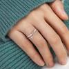Women's Small Fresh Diamond Butterfly Finger Ring With Adjustable Opening