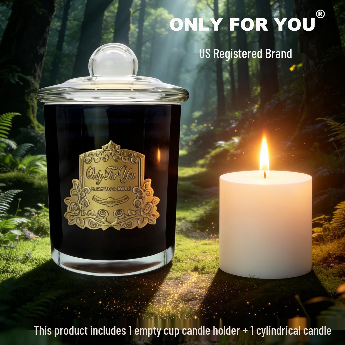 US Brand Scented Soy Candles with Metal Nameplate - Fragrant Bedroom Gift Box or Wedding Favor.