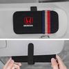 EDB3  Car Sunglasses Organizer Bag Eyeglass Holder Glasses Storage Clip For Honda Civic Hrv City Jazz Accord CR-Z VTEC Vezel Insight