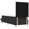 Box Spring Bed with Cushions and Headboard Black 200 x 80 cm Fabric