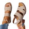 Lightweight High Heels Women Sandals Summer White Ankle Strap Platform Sandles Woman Fashion Chunky Heeled Roman Sandalias