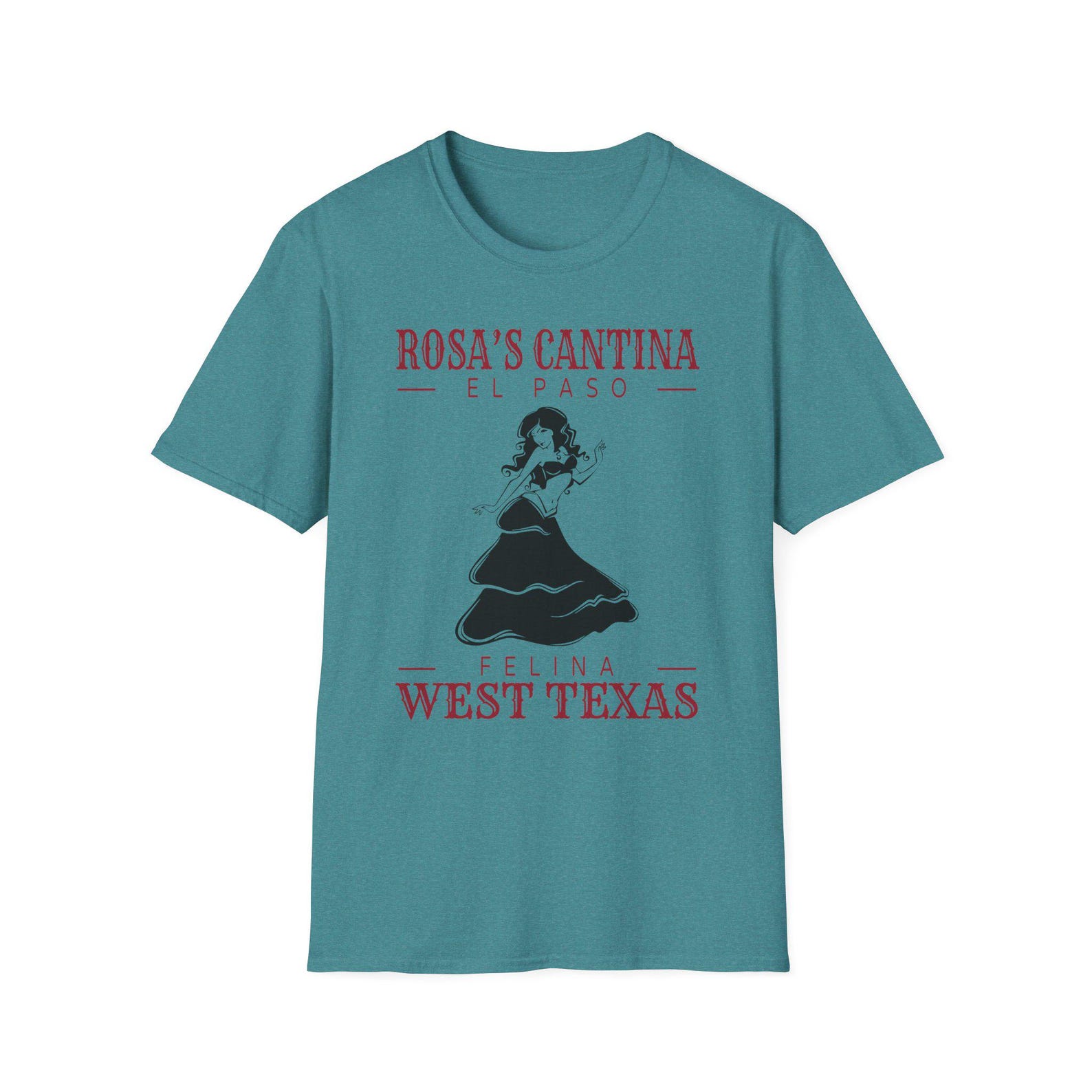 Felina at Rosa s Cantina - El Paso Tribute - Grateful Dead-Inspired Softstyle Unisex T-shirt M