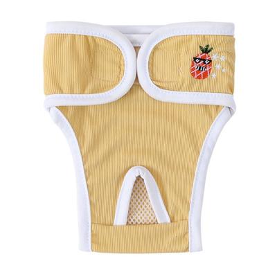 Fruit Print Pet Physiological Pant Embroidery Comfortable Dog Diapers Breathable Leak-proof Pet Menstrual Panties