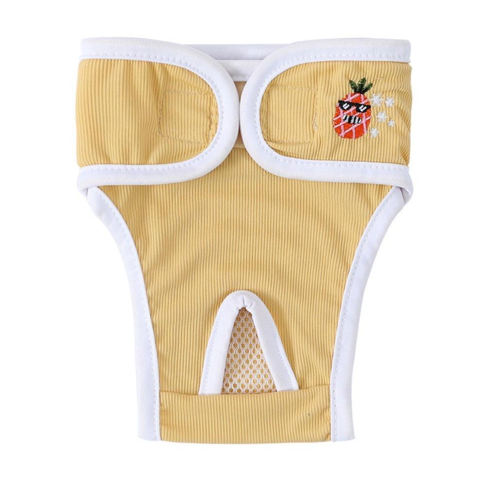 Embroidery Dog Diapers Fruit Print Pet Menstrual Panties Dog Shorts Underwear Menstrual Period