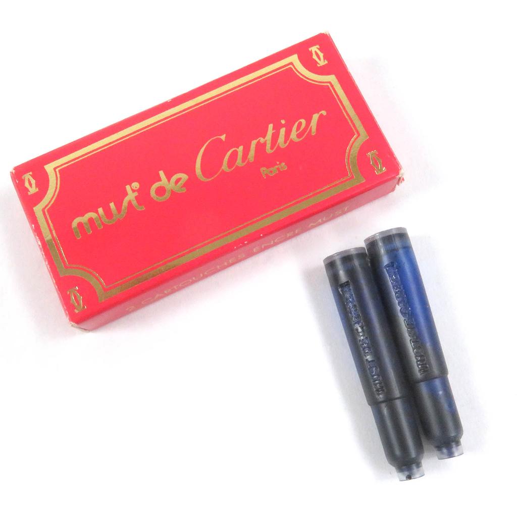 Excellent Cartier fountain pen PANTHERE Must de Cartier Cap Type Gold silver18K  Used