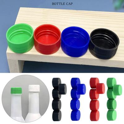 20pcs 28mm Plastic Bottle Cap Circular Multi-purpose Drinking Bottle Cap Reusable with Gasket Screw Bottle Cap
