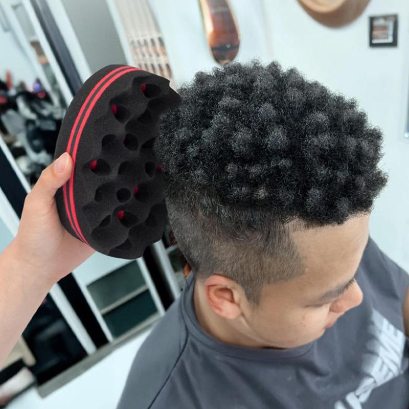 Friseursalon Herren Haarflechter Twist Schwamm Handschuhe Afrikanisches Haar Styling Gabel Kamm Haar Locken Schaumstoff Für Salon Friseurbedarf