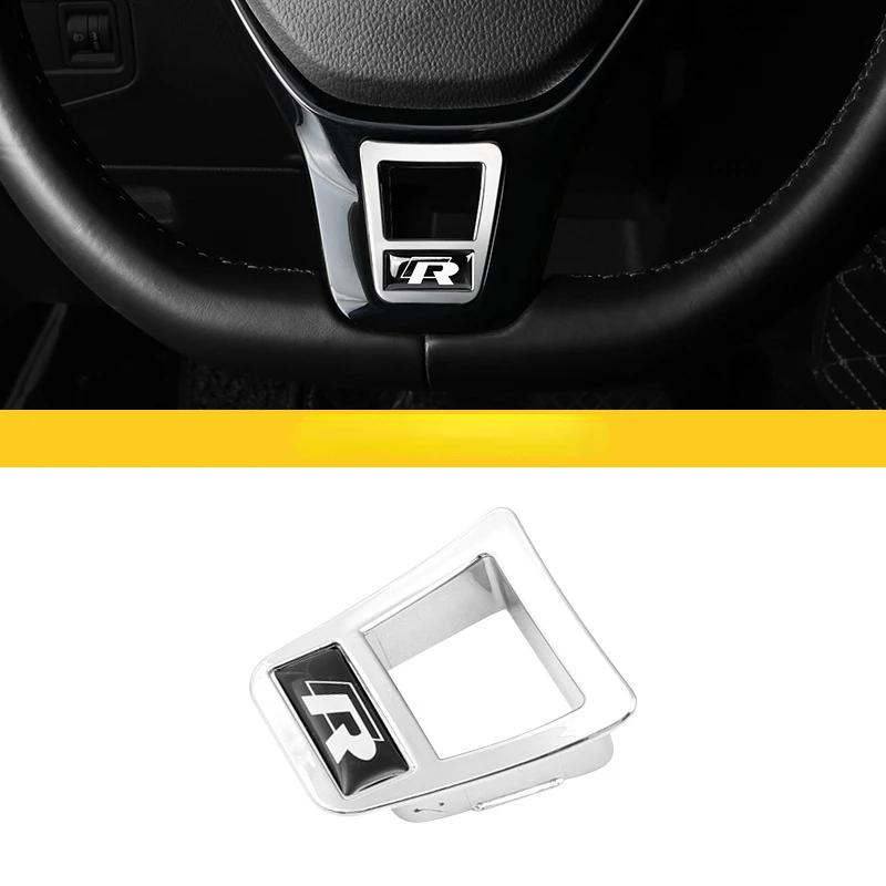 

For VOLKSWAGEN VW Car Styling Steering Wheel Covers Stickers Accessories For Volkswagen GOLF 7 GTi MK7 POLO 2014 2015 Steering W