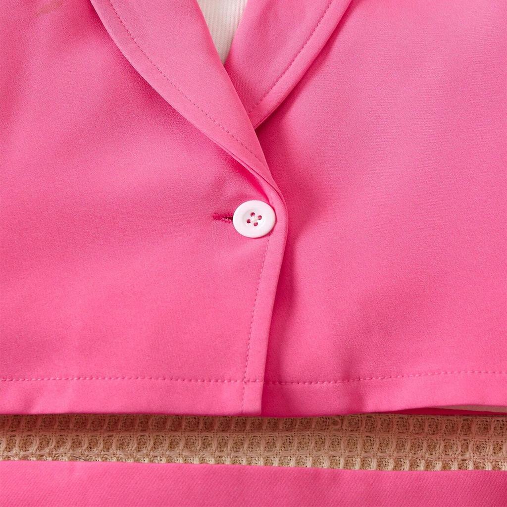 Dívčí módní oblek Jarní a podzimní dětský ležérní overal s kabátem a sukní